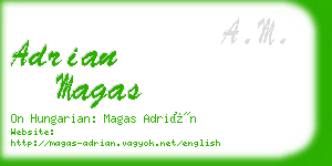 adrian magas business card